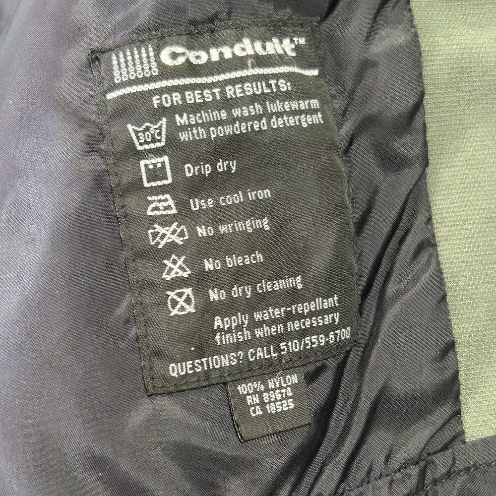 Mountain Hardwear Ski Jacket Mens Medium Green Hooded Full Zip Conduit Shell